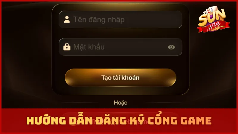 Hướng dẫn đăng ký cổng game