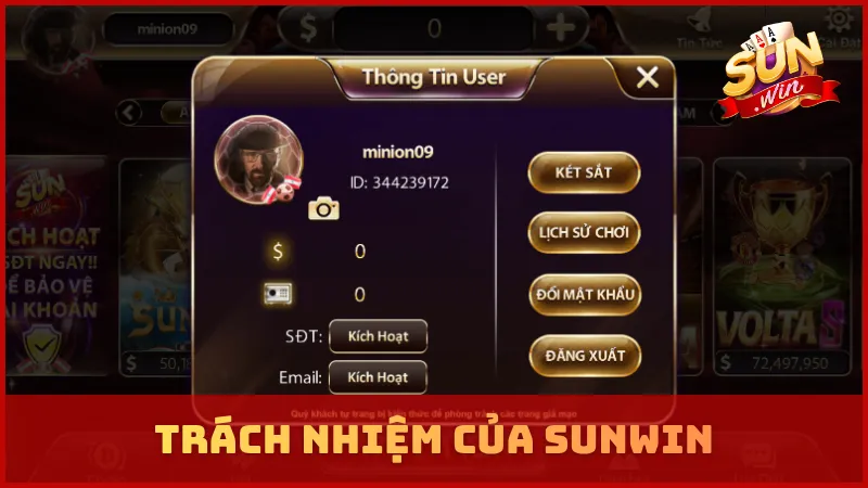 Trách nhiệm bảo vệ người chơi của SUNWIN