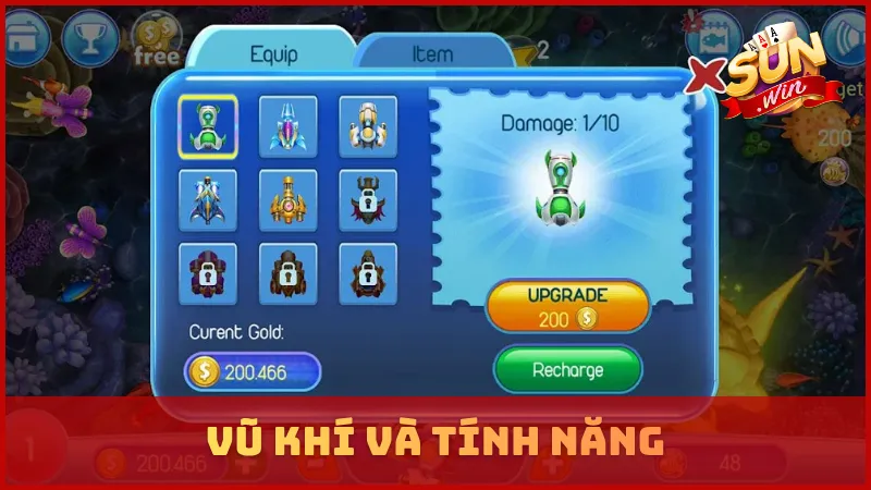 Vũ khí và tính năng